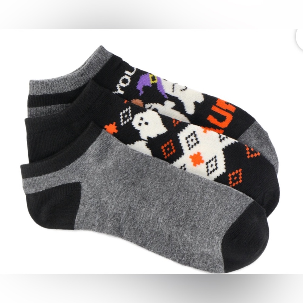 Women’s Halloween No-Show Socks from Way to Celebrate, 3-Pack